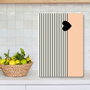Hermia Ckt46 - 3040 Tabla de Cortar de Vidrio Templado Antibacteriana 30x40 cm